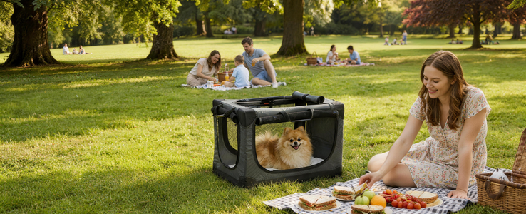 Pets feel anxious and lack a sense of security during outings