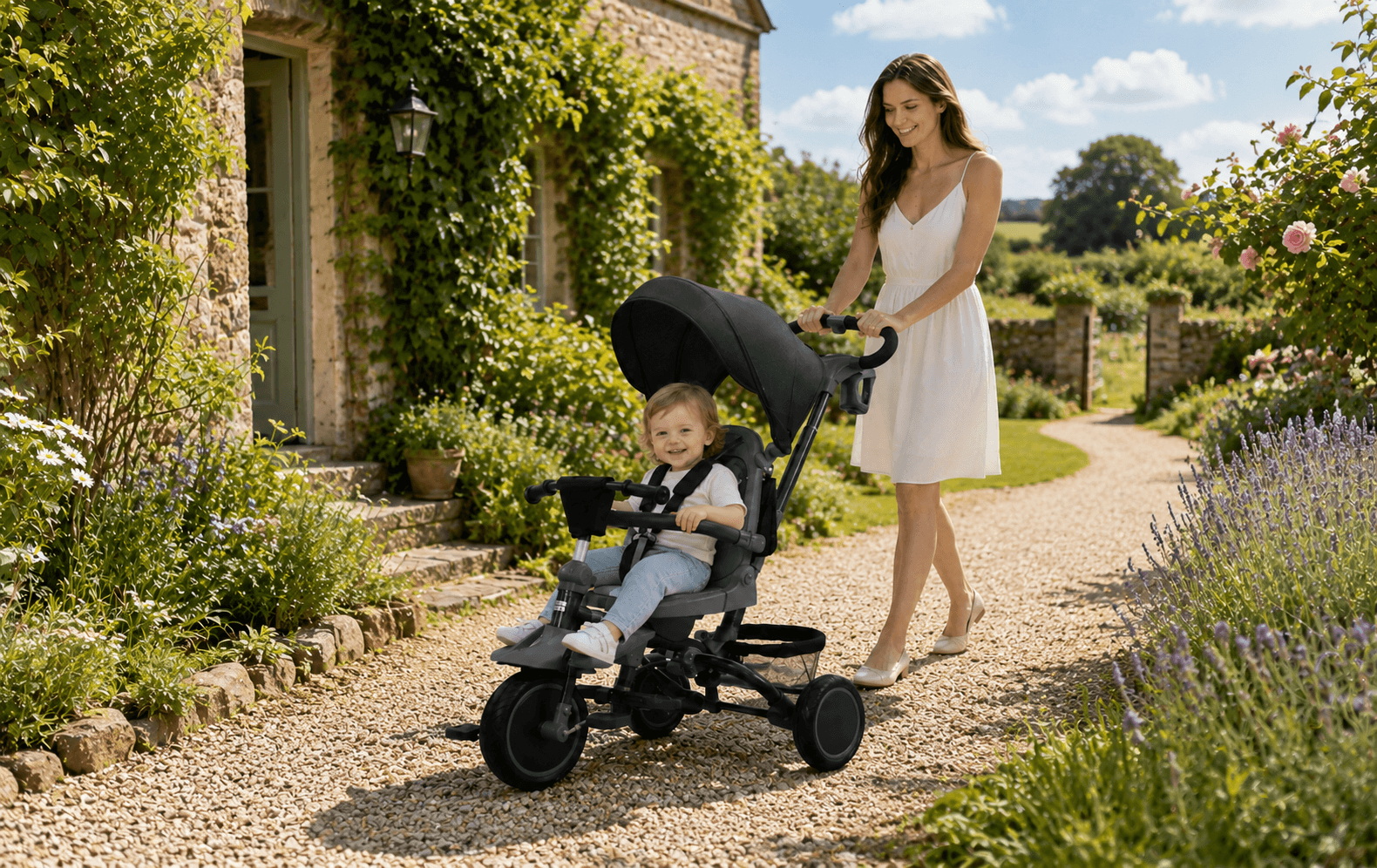 Young children get tired quickly and struggle on uneven terrain.