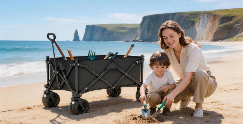 Move beach gear with less effort