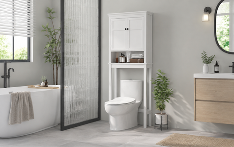 Over-toilet storage rack