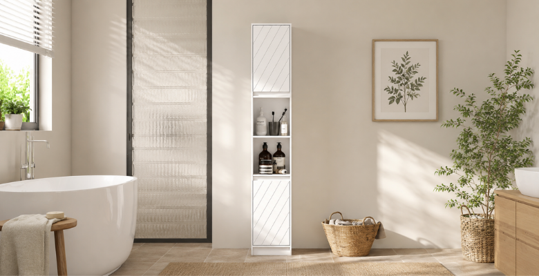 
Slim bathroom cabinets