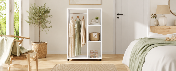 Flexible storage for bedrooms