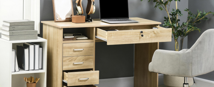 COMPACT DESK WITH STORAGE