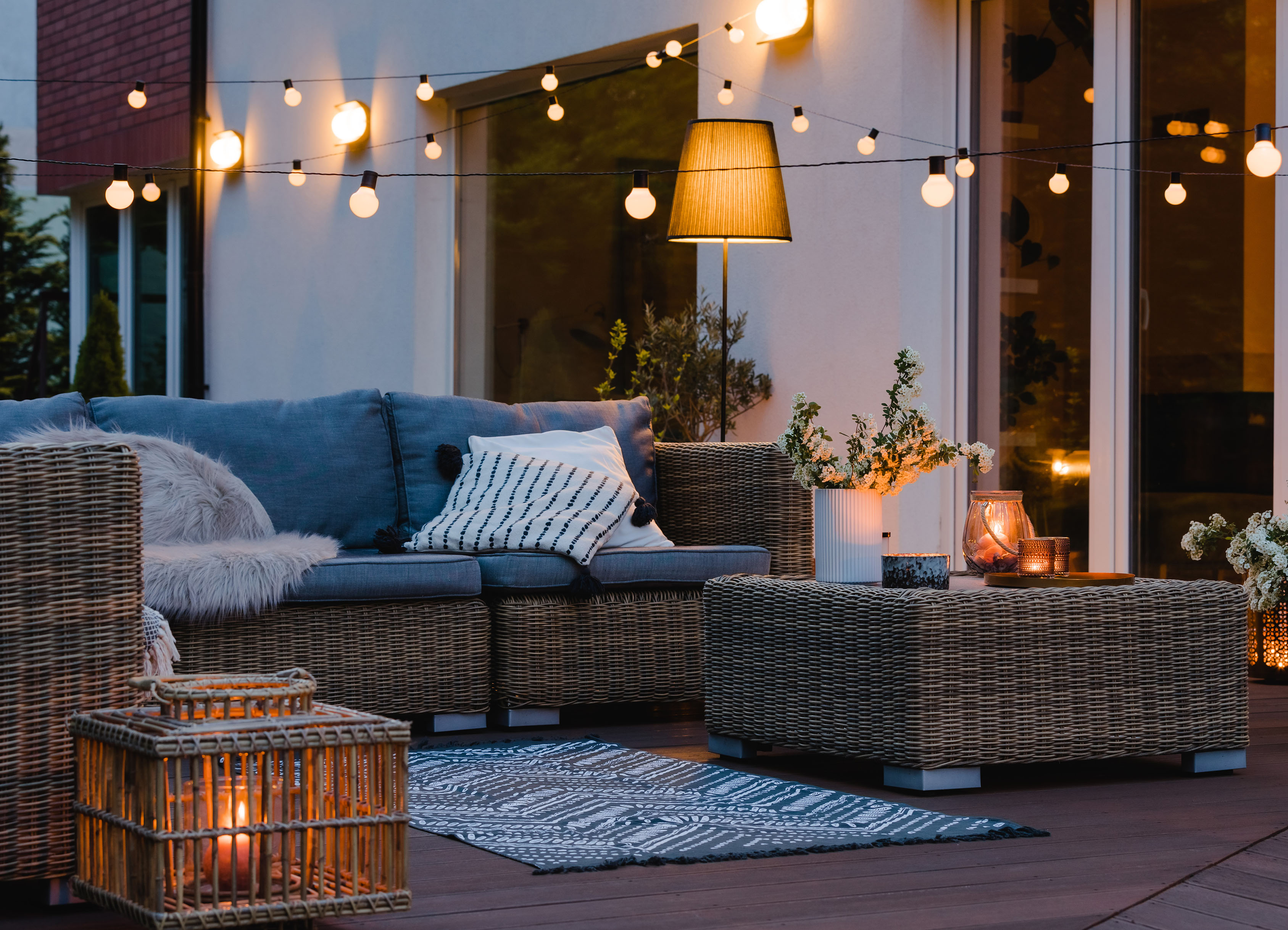 Komfortables Relaxen im Garten