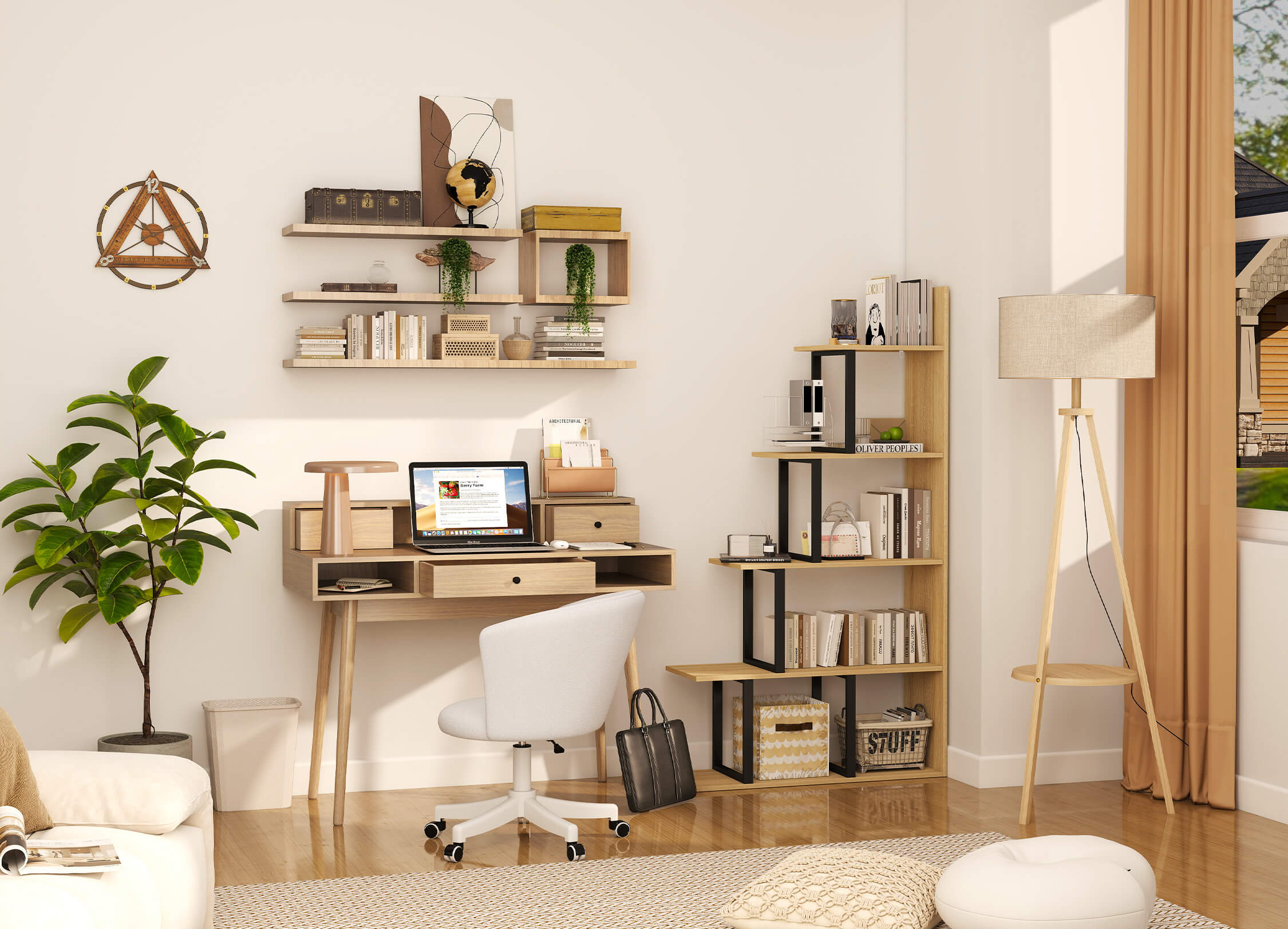 Gemütliche Büroecke