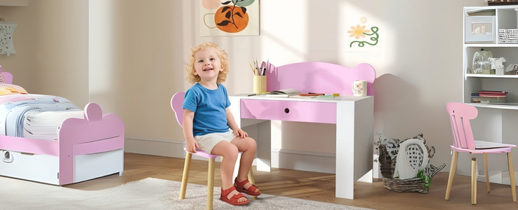 Kinder Schreibtisch-Set mit Schublade und Stuhl