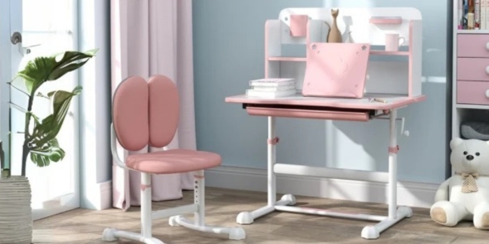 Höhenverstellbares Schreibtisch- und Stuhl-Set