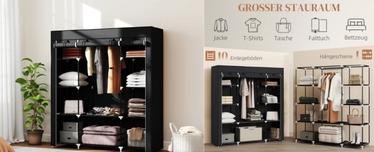 Faltbarer Kleiderschrank