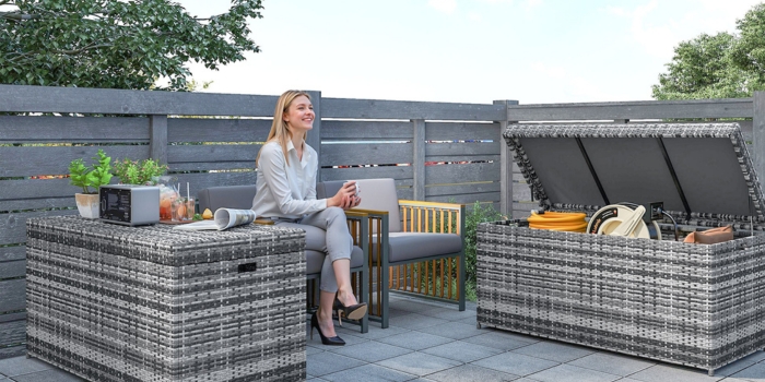 Rattan-Aufbewahrungsbox