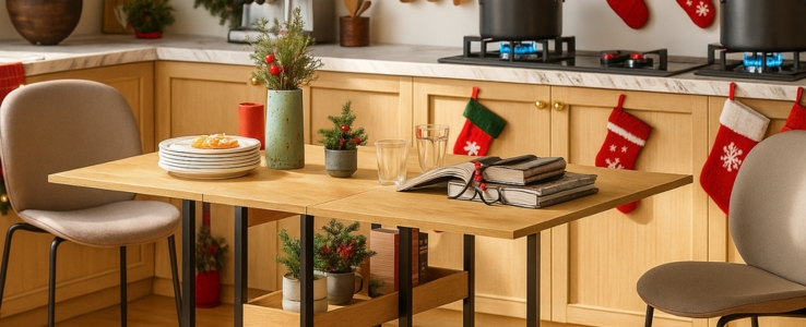 Wie wäre es mit einem mobilen Tisch?