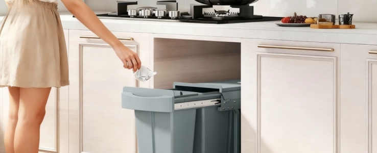 Ausziehbarer Abfalleimer