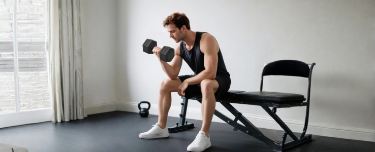 Hanteln mit gerändeltem Griff