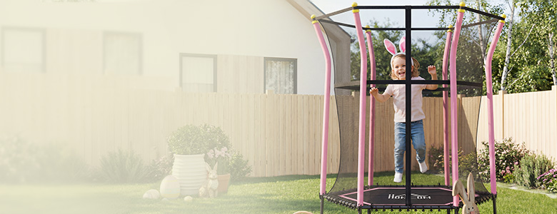 Abonnieren und ein Kindertrampolin gewinnen