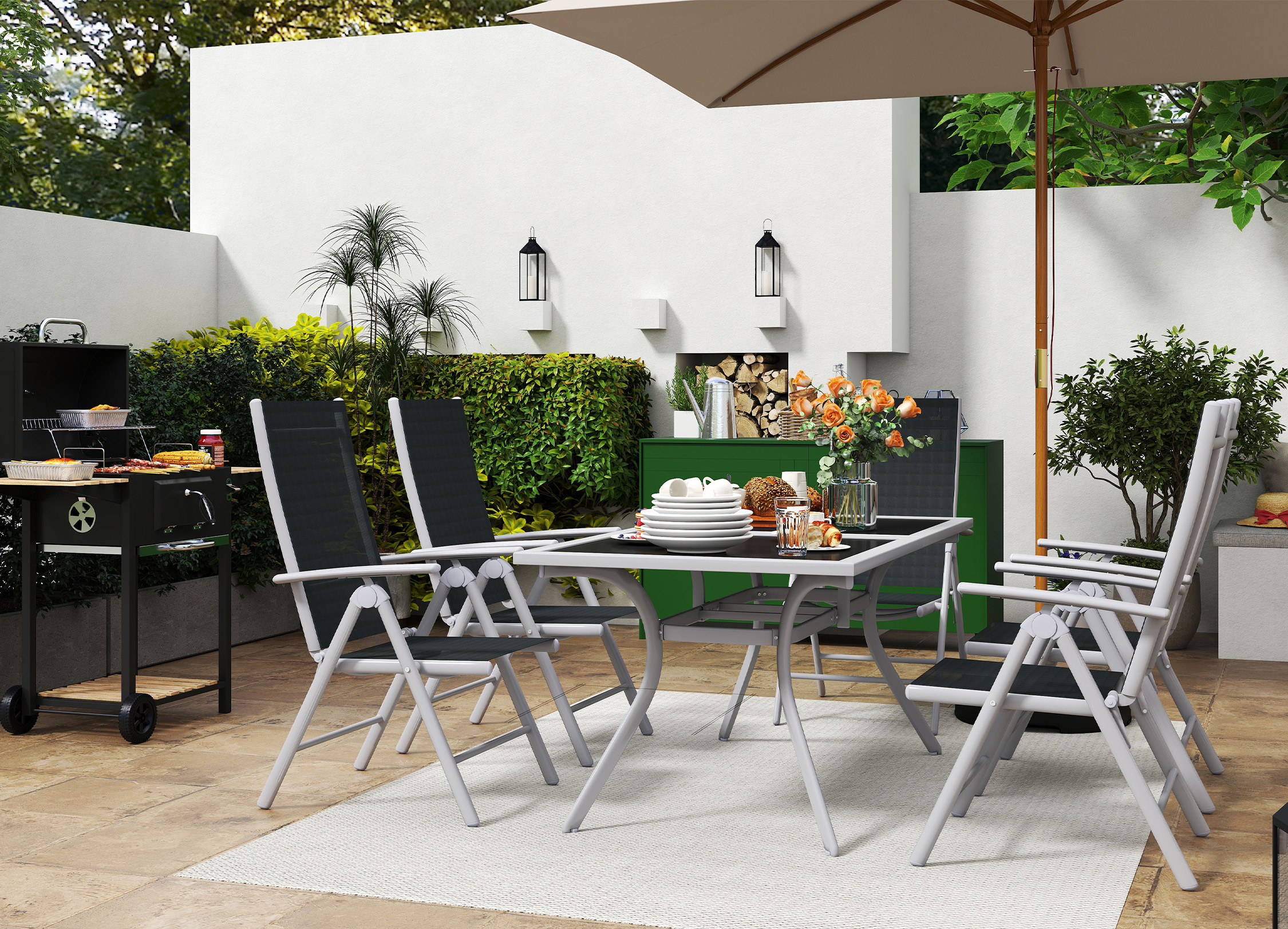 Gestalten Sie Ihren idealen Essbereich im Freien