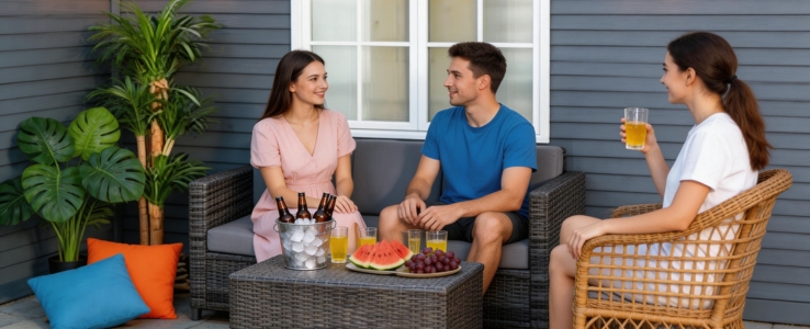 Loungeset met afneembare hoezen: Altijd een fris gevoel