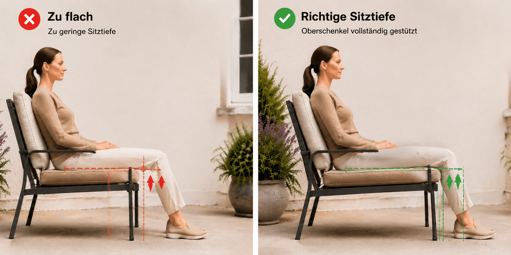 Sitztiefe