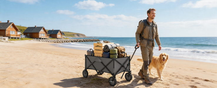Strandausrüstung mühelos transportieren