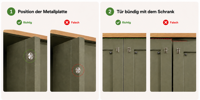 Die Funktion des Magnetschnäppers hängt zudem ab von: