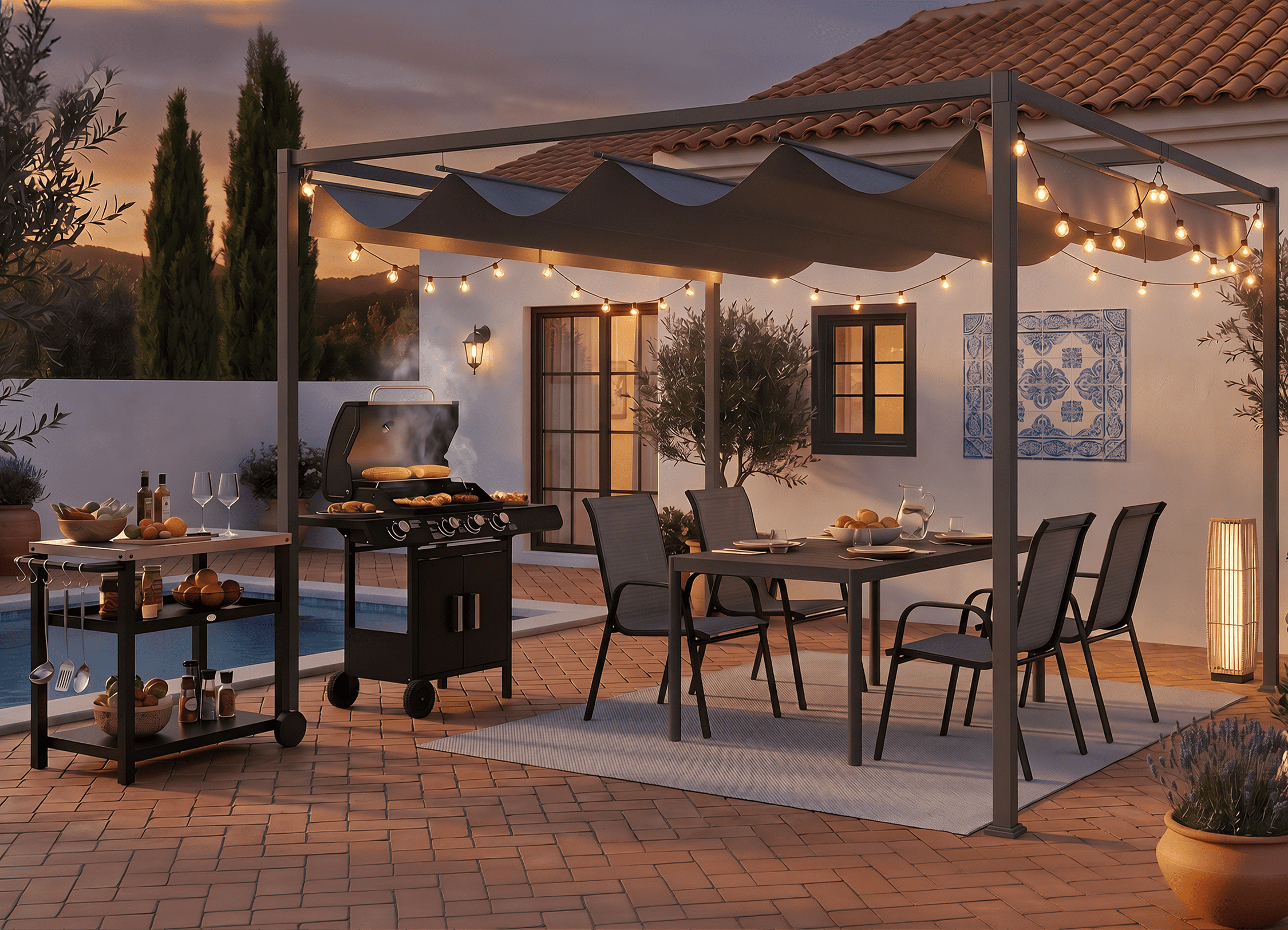 Outdoor-Hosting, bestens ausgestattet