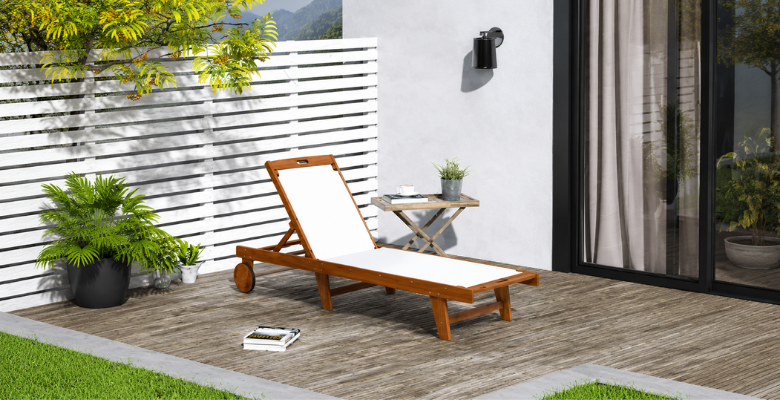 
Outdoor Lounge aus Naturholz
