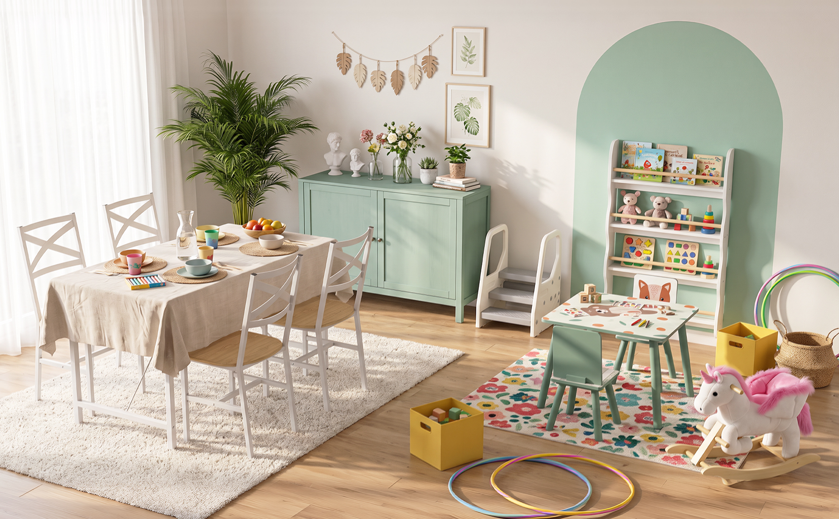 Ein Familienraum für Essen & Spielen