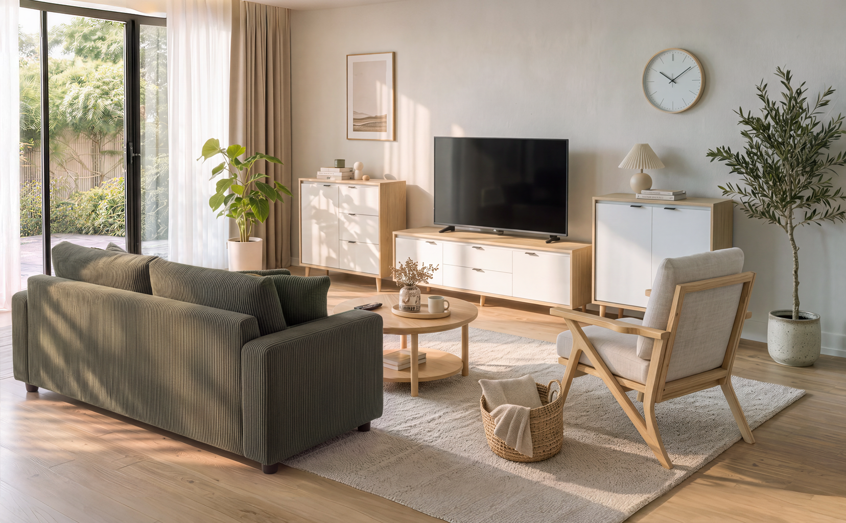 Modernes und funktionales Wohnzimmer