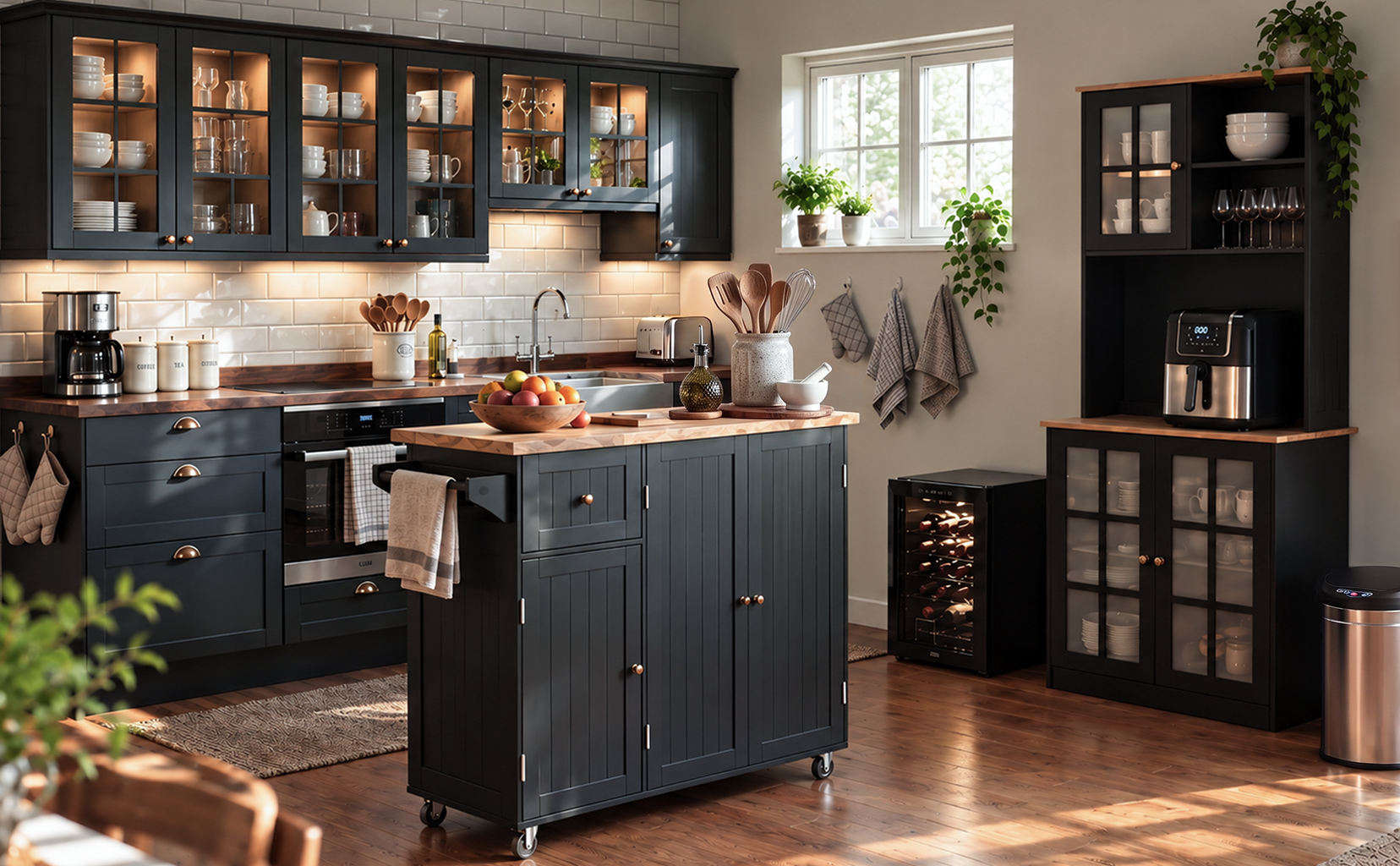 Eleganter Stauraum für das Kochen