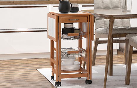 Składany mobilny stolik boczny