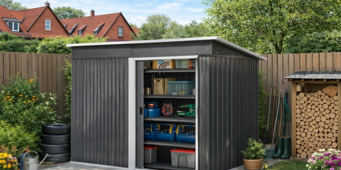 Przestronne szopy z płynnie przesuwanymi drzwiami