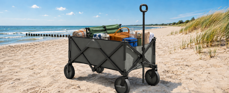 Wózki turystyczne – transport sprzętu plażowego bez wysiłku