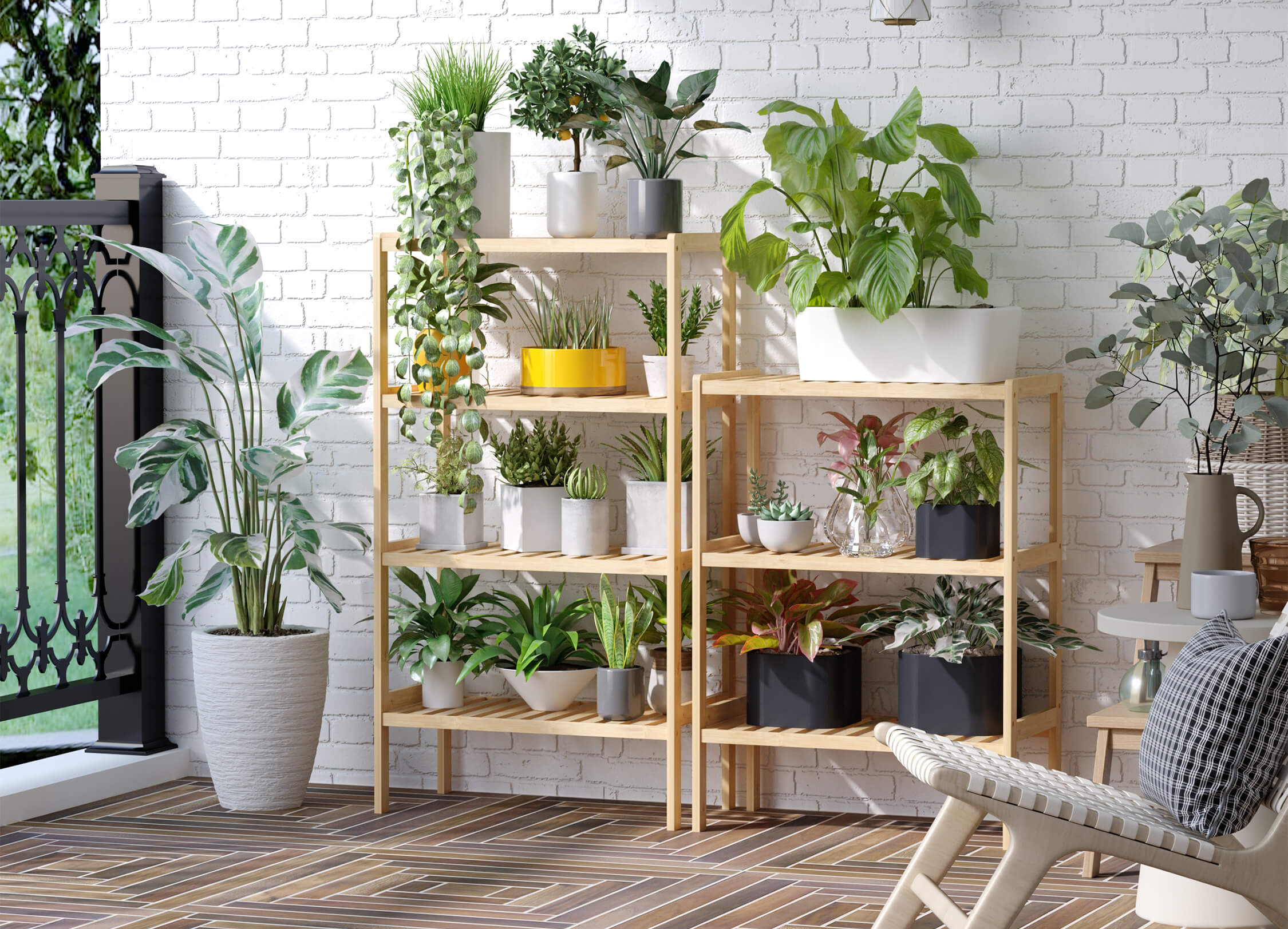 Binnenoase: Meerdelige opbergplanken