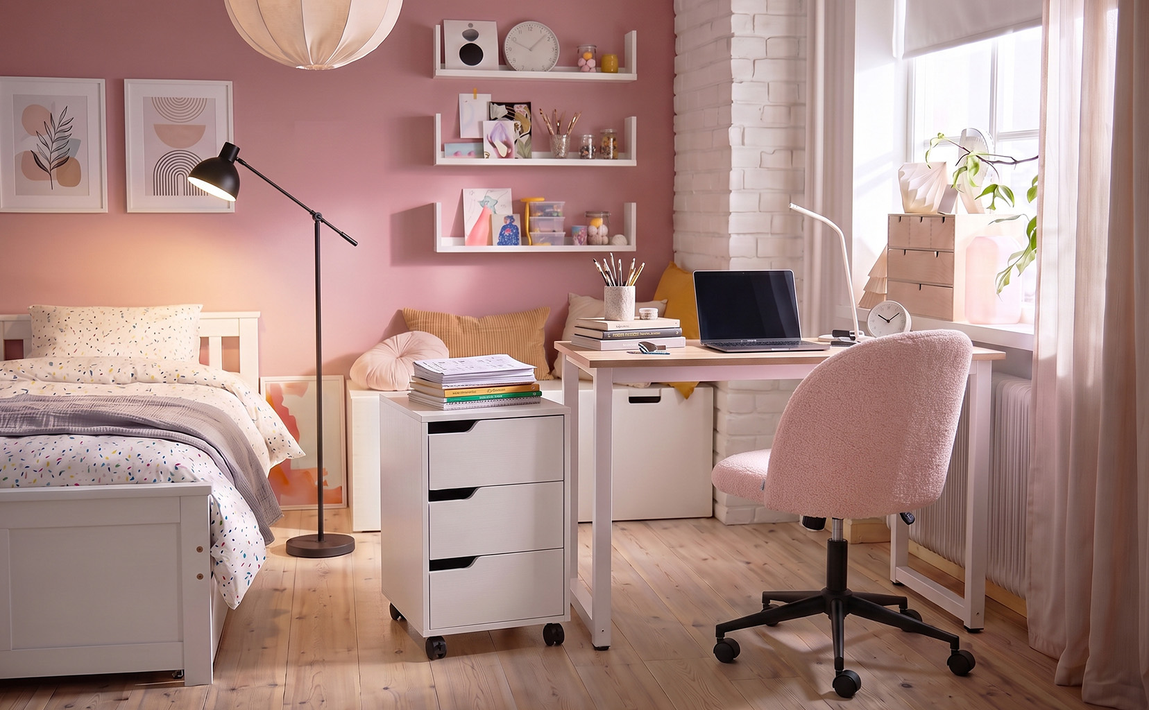 Een creatieve studeerruimte voor tieners