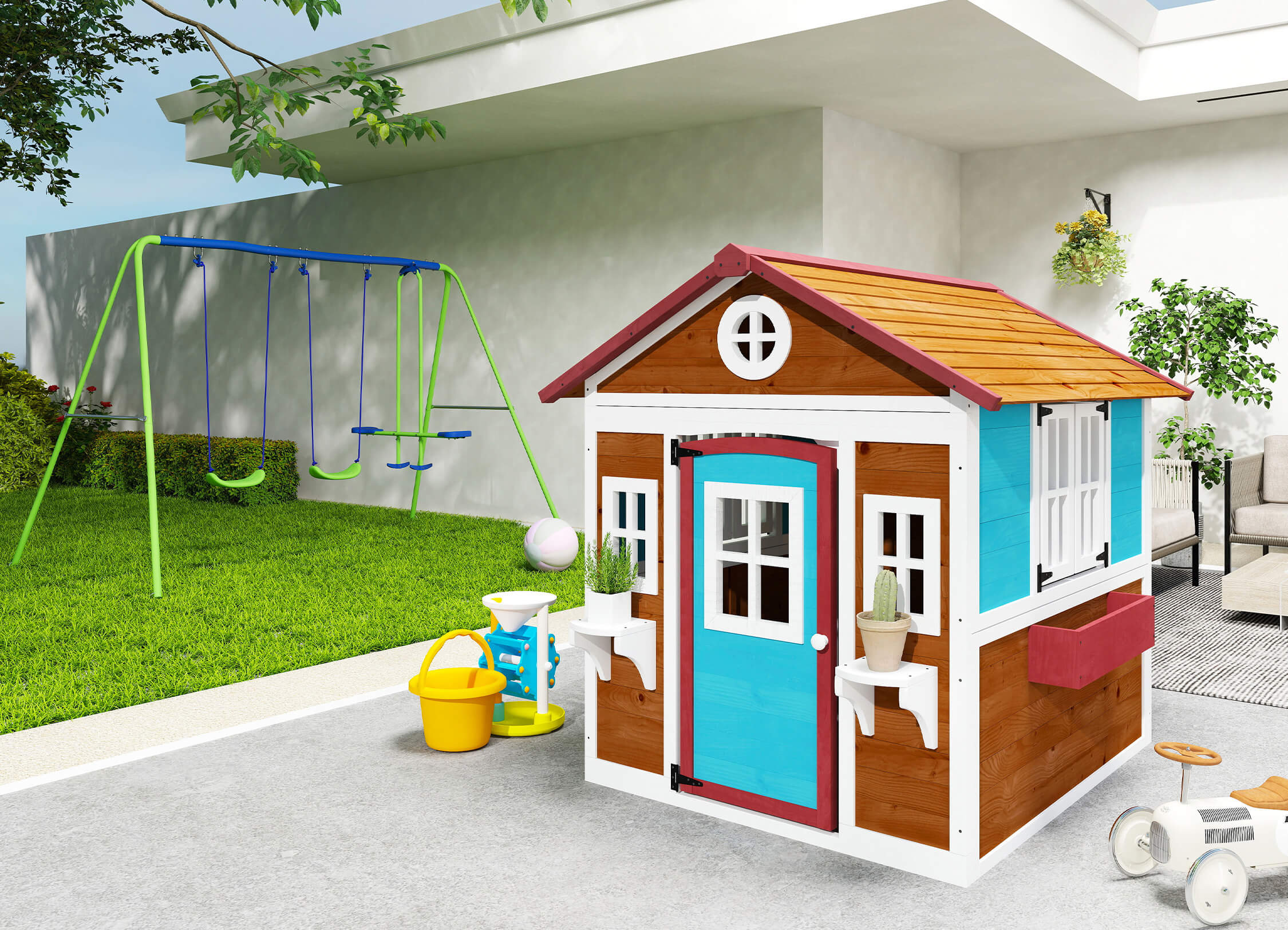 Divertimenti all'aperto per l'infanzia