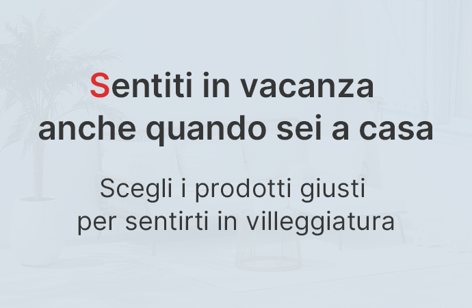 In vacanza anche a casa