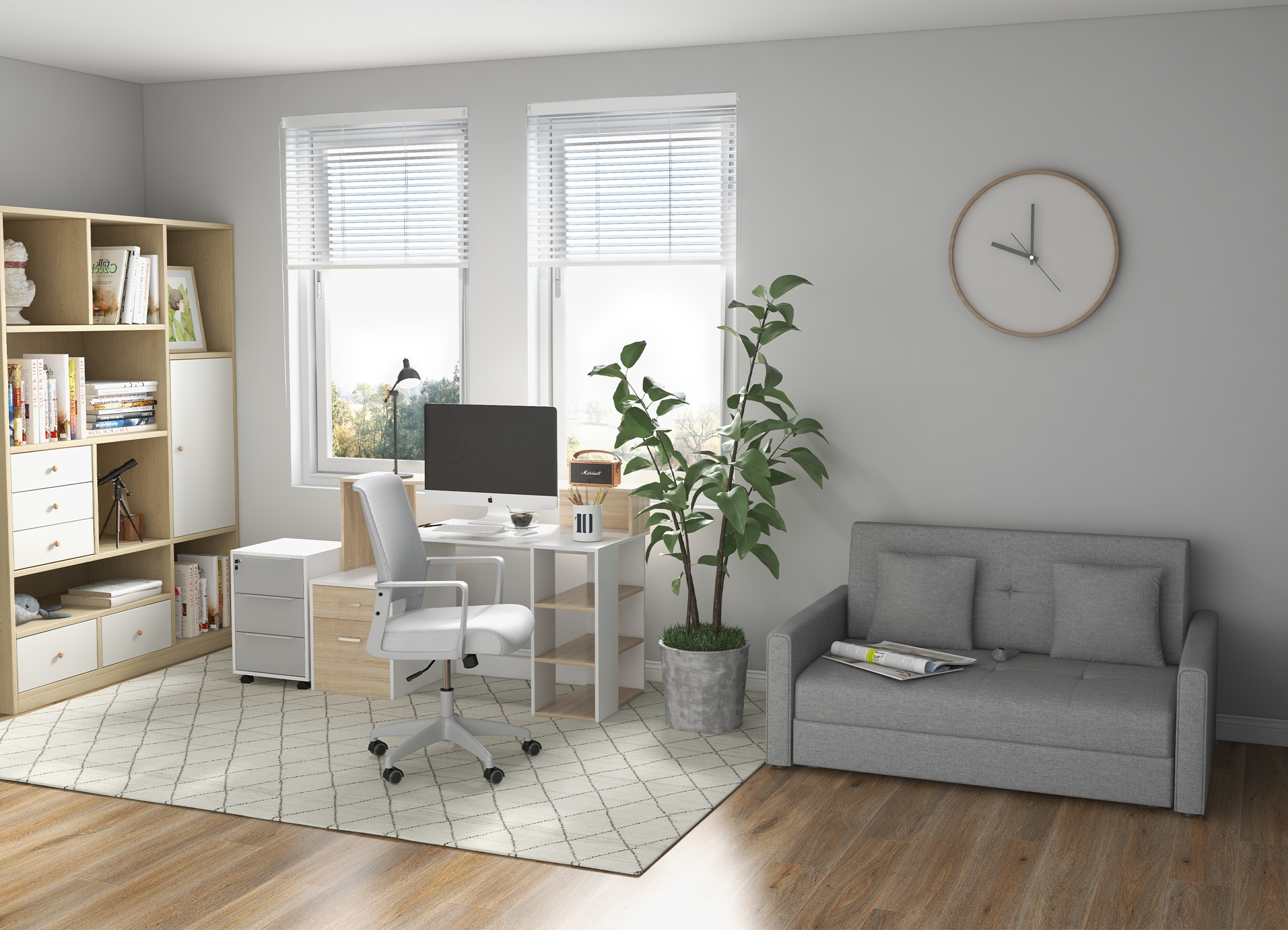 Espace bureau dans un studio