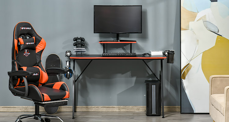 Bureau avec étagère