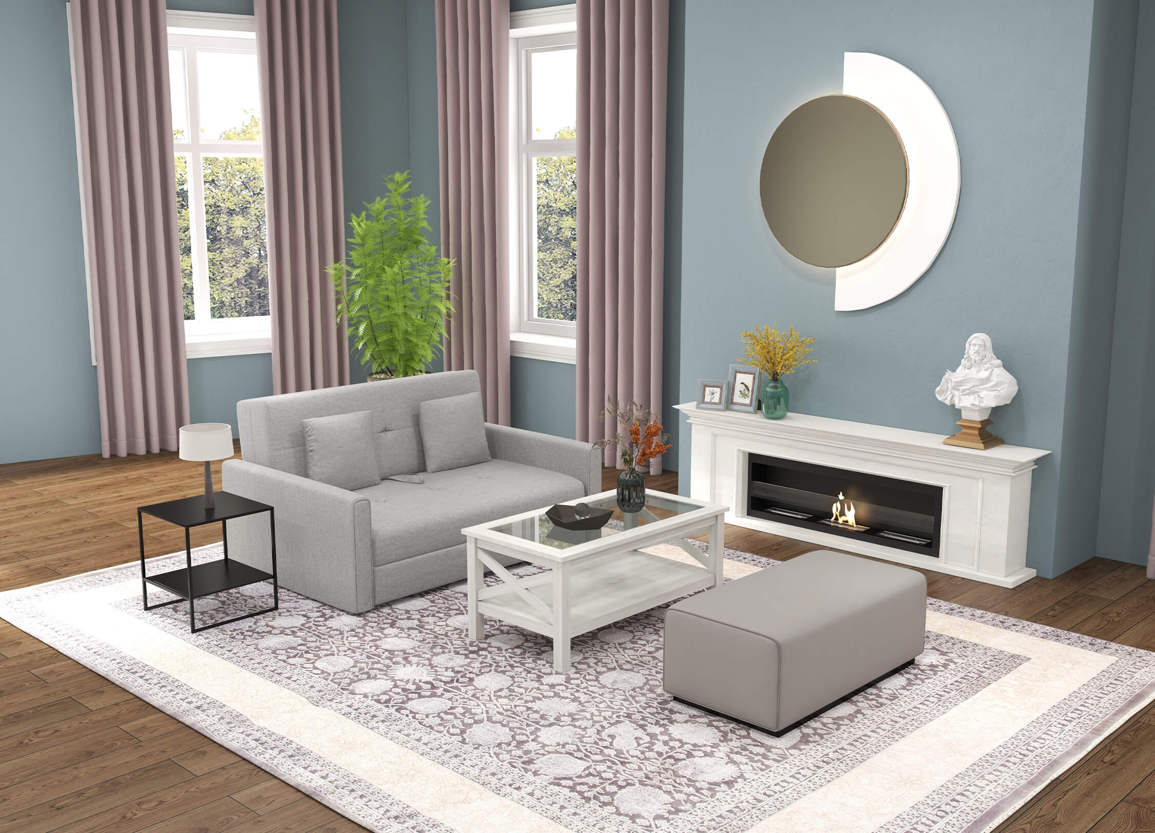 Un salon douillet pour les mois les plus froids