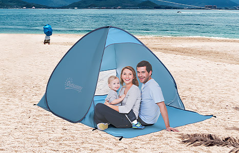 Nos tentes de plages sont très pratiques