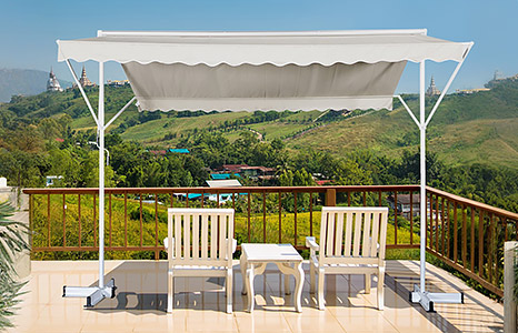 Store manuel à double inclinaison