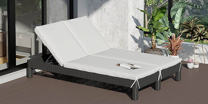 Double plaisir : Les meilleurs choix de chaises longues d'extérieur pour deux personnes