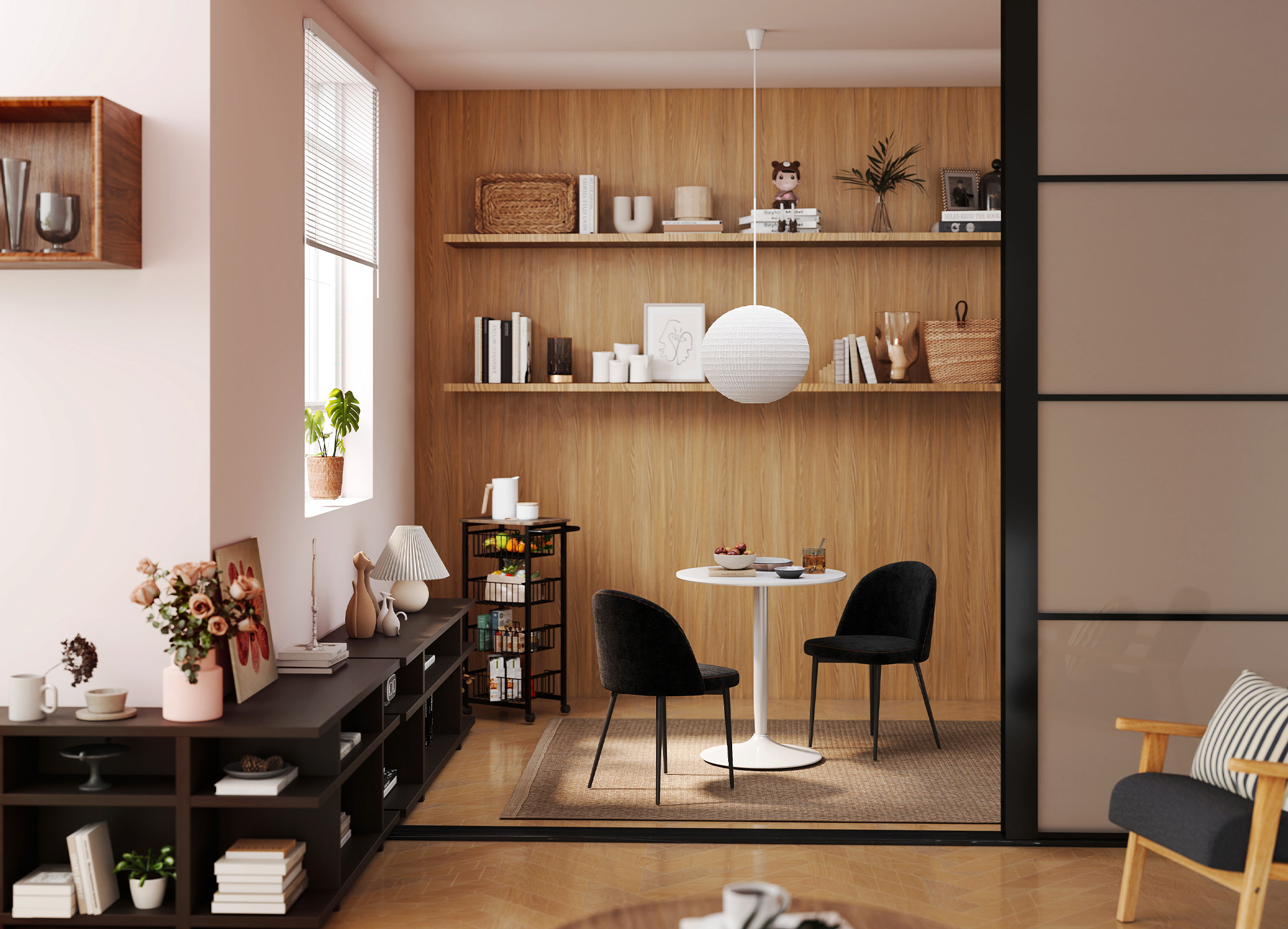 Coin repas intime et stylé