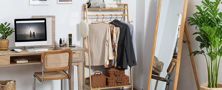 Portant en bambou pour vos tenues du quotidien