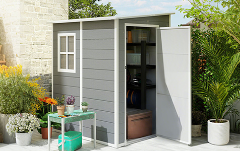 Petit abri 1,54 m², idéal pour outils essentiels