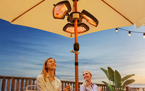 La chaleur, même sous le parasol