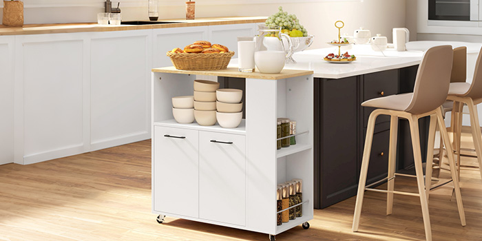 Un chariot mobile pour cuisiner où vous voulez