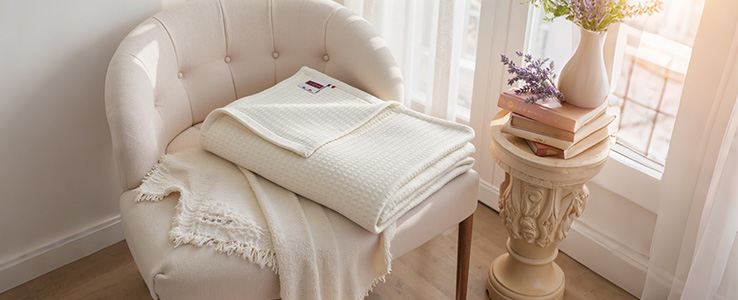 Une couverture douce pour plus de chaleur