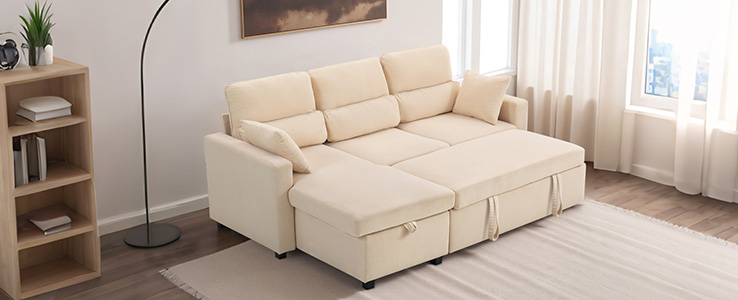 Un canapé confortable… et bien pensé