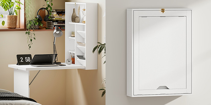 Bureau mural pliable