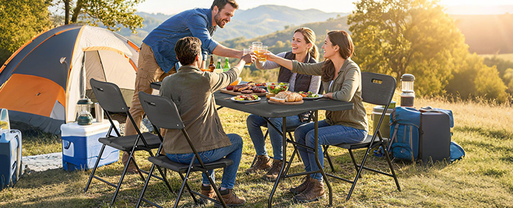 Ensemble table et chaises pliantes
