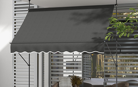 Store double pente autoportant